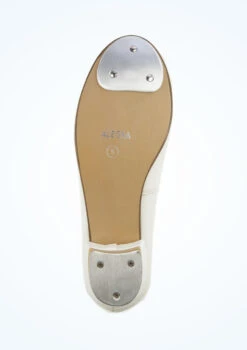Alegra Tie Front Tap Shoe - White -Diaman Dance Wear Shop alh0022 white bottom 1 37854.1678872532