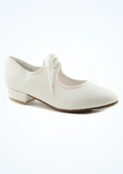 Alegra Tie Front Tap Shoe - White -Diaman Dance Wear Shop alh0022 white main 1t 65991.1678872532