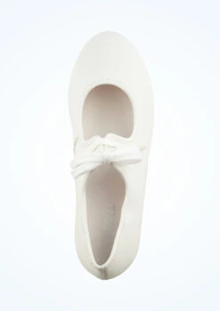Alegra Tie Front Tap Shoe - White -Diaman Dance Wear Shop alh0022 white top 1 98882.1678872532