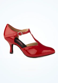 Freed American Smooth Patent Dance Shoe 2.5" -Diaman Dance Wear Shop angelsc freed american smooth patent dance shoe 2 5 red side 16762.1678927607