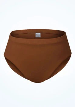 Bloch Girls Zaniah High Waist Brief -Diaman Dance Wear Shop blcr3394 coffee front 25266.1691450417