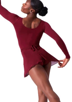 Bloch Professional Wrap Dance Skirt -Diaman Dance Wear Shop blr5130 red back t 06700.1698800443