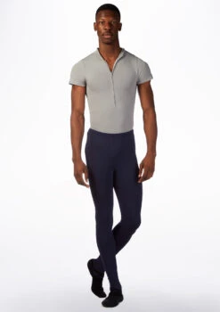 Ballet Rosa Mens Short Sleeved Zip Up Leotard -Diaman Dance Wear Shop br endo ballet rosa mens short sleeved zip up leotard grey front 60258.1678926739