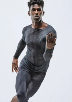 Ballet Rosa Mens Misu Long Sleeve Top -Diaman Dance Wear Shop brmisu black frontmain 1t 68972.1698803760