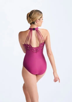 Ballet Rosa Via Laser Cut Floral Halter Leotard 8 Ballet Rosa Via Laser Cut Floral Halter Leotard -Diaman Dance Wear Shop brvia cerise back 17924.1686007154