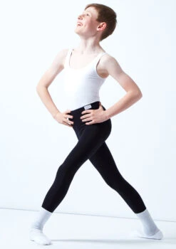 Freed Mens RAD Stirrup Tights -Diaman Dance Wear Shop frr317p black front 2 67597.1676420536