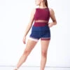 Intermezzo Charlotte Warmup Shorts -Diaman Dance Wear Shop it5536 navy blue front 2 91645.1697498601