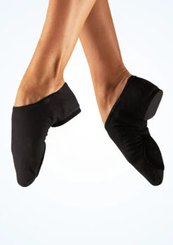 So Danca Canvas Split Sole Jazz Shoe - Black