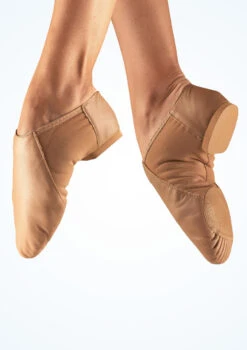 So Danca Split Sole Stretch Jazz Shoe - Tan -Diaman Dance Wear Shop jze 45 so danca split sole stretch jazz shoe tan brown T 81930.1698810918