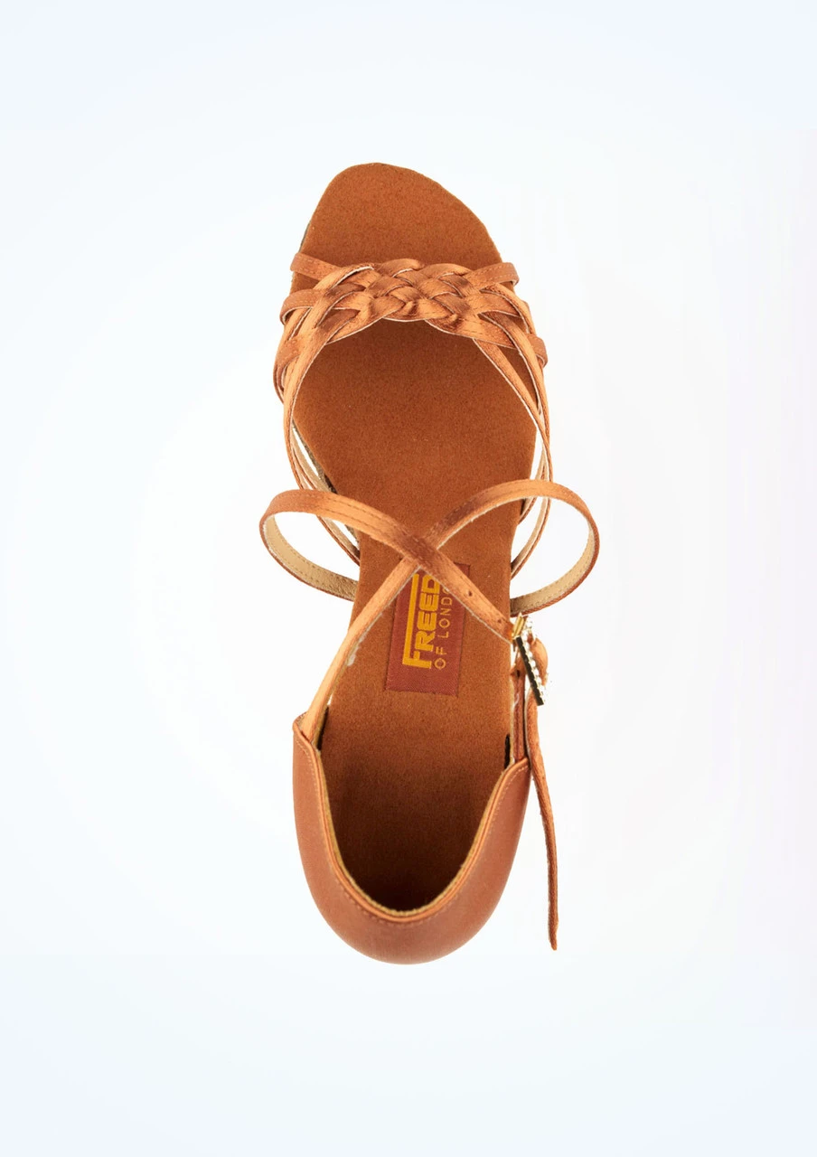 Freed Maisie Ballroom And Latin Shoe 1.5" - Dark Tan 4 Freed Maisie Ballroom And Latin Shoe 1.5" - Dark Tan - Image 2