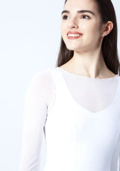 Move Dance Dione Long Sleeve Lyrical Dress 18 Move Dance Dione Long Sleeve Lyrical Dress -Diaman Dance Wear Shop mo r0218 move dance dione long sleeve lyrical dress white front no1 95551.1678884651