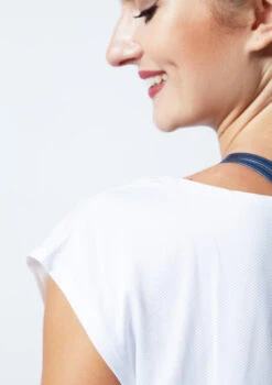 Move Dance Mesh Back Dance T Shirt -Diaman Dance Wear Shop mo z0607 move mesh back dance t shirt white back 59007.1678884941