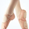 Move Dance Split Sole Vegan Ballet Shoe -Diaman Dance Wear Shop mob0015 pnk front 2 59441.1678928360