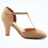 Move Dance Erika T-Bar Character Shoe 3" - Nude -Diaman Dance Wear Shop mok0026 tan main 1 88193.1678928571