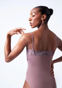 Move Dance Goda Camisole Leotard -Diaman Dance Wear Shop mol0669 orchid pink close up back 31229.1683070109