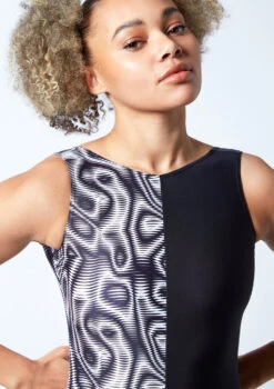 Move Dance Zeba Leotard Bodysuit - Dimensions -Diaman Dance Wear Shop mol0903 dim close up front 1 23521.1678884336