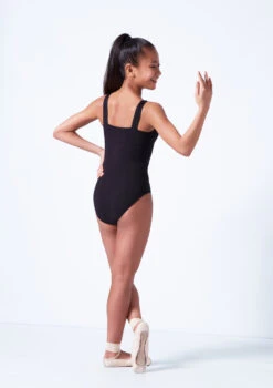 Move Dance Maggie Teen Wide Strap Leotard -Diaman Dance Wear Shop mol5131 black back 69325.1683933617