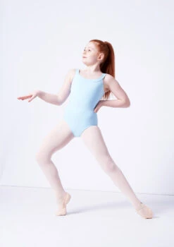Move Dance Terri Girls Yoke Neck Leotard -Diaman Dance Wear Shop mol5141 blue front 1 18687.1689206261