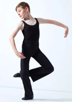 Move Dance Boys Jazz Pants -Diaman Dance Wear Shop mol5247 black front 3 15099.1678884569