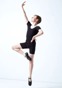 Move Dance Boys Louie Leotard -Diaman Dance Wear Shop mol5255 black front 2 96804.1678884452