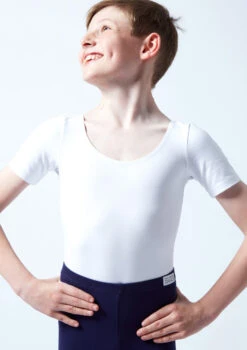 Move Dance Boys Louie Leotard -Diaman Dance Wear Shop mol5255 white close up front 1 49328.1678884452