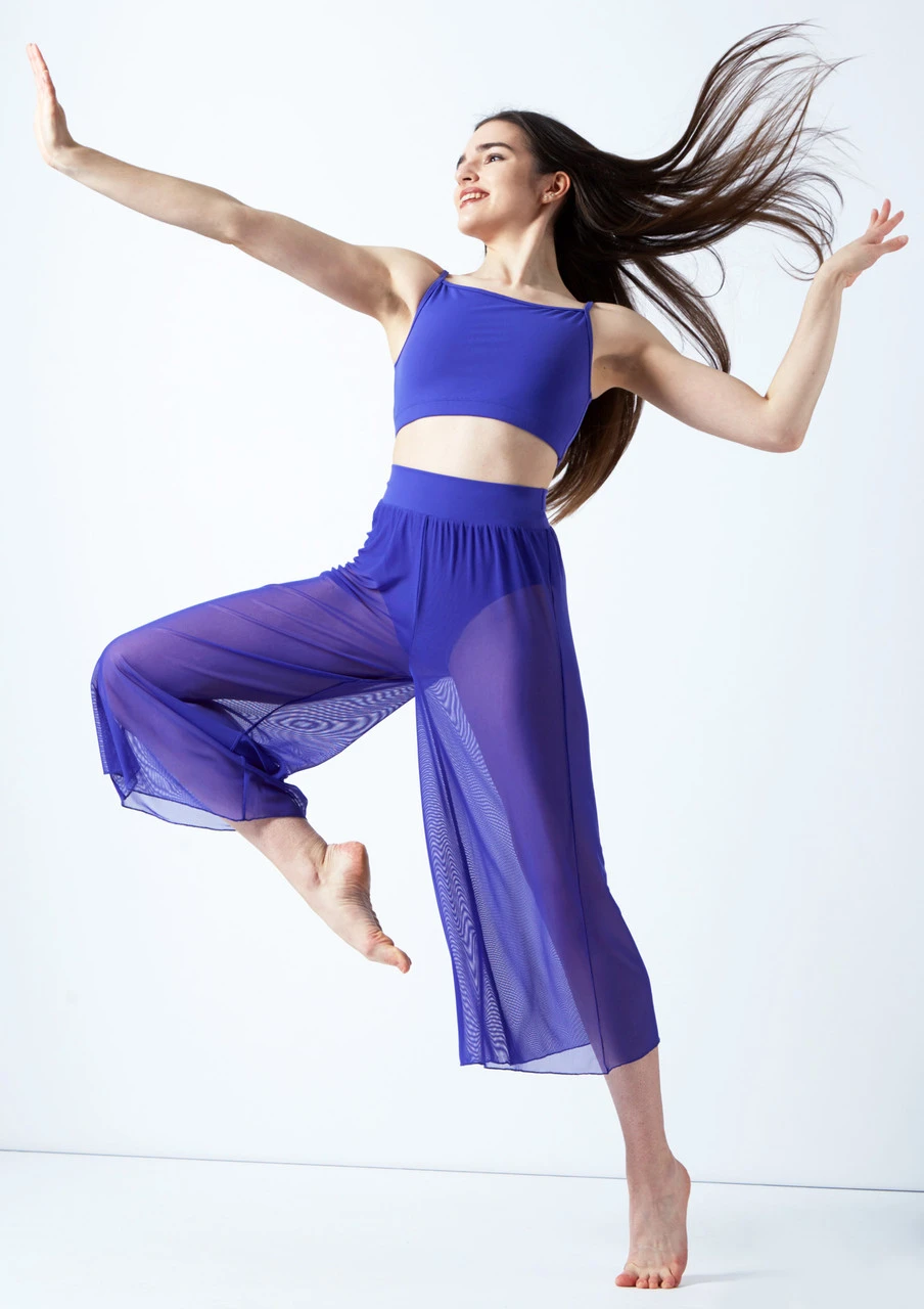 Move Dance Elsie Mesh High Waisted Crop Dance Trousers 3 Move Dance Elsie Mesh High Waisted Crop Dance Trousers