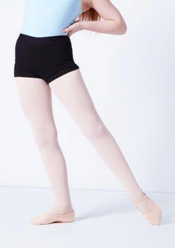 Move Dance Thalia Girls Dance Shorts -Diaman Dance Wear Shop mor5011 black front t 78136.1693005815