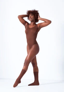 Move Dance Serena Seamless Bodysuit -Diaman Dance Wear Shop moz0510 coffee front 2 54205.1676074696