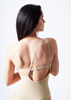 Move Dance Serena Seamless Bodysuit -Diaman Dance Wear Shop moz0510 sand close up back 3edit 41625.1690413294