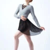 Move Dance Everly Ballet Wrap -Diaman Dance Wear Shop moz0730 grey front 1 81569.1678885129