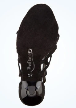 Port Dance Lara Dance Shoe 2.8" -Diaman Dance Wear Shop pd814lara blk bottom 1 58498.1678885260