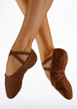 Bloch S0277L Split Sole Canvas Ballet Shoe - Cocoa