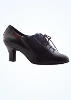 Supadance Ladies Lace Up Teaching And Practice Dance Shoes- 2" -Diaman Dance Wear Shop sd1025 blk main 1t 20441.1695685139