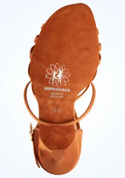 Supadance 1143 Ladies Latin Shoe- 3" -Diaman Dance Wear Shop sd1143 dktan bottom 1 44754.1678886215