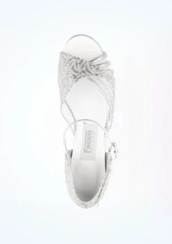 Freed Sparkle Ballroom Shoe 1" - Silver -Diaman Dance Wear Shop sparkle freed sparkle ballroom shoe 1 silver no1 67547.1676420569