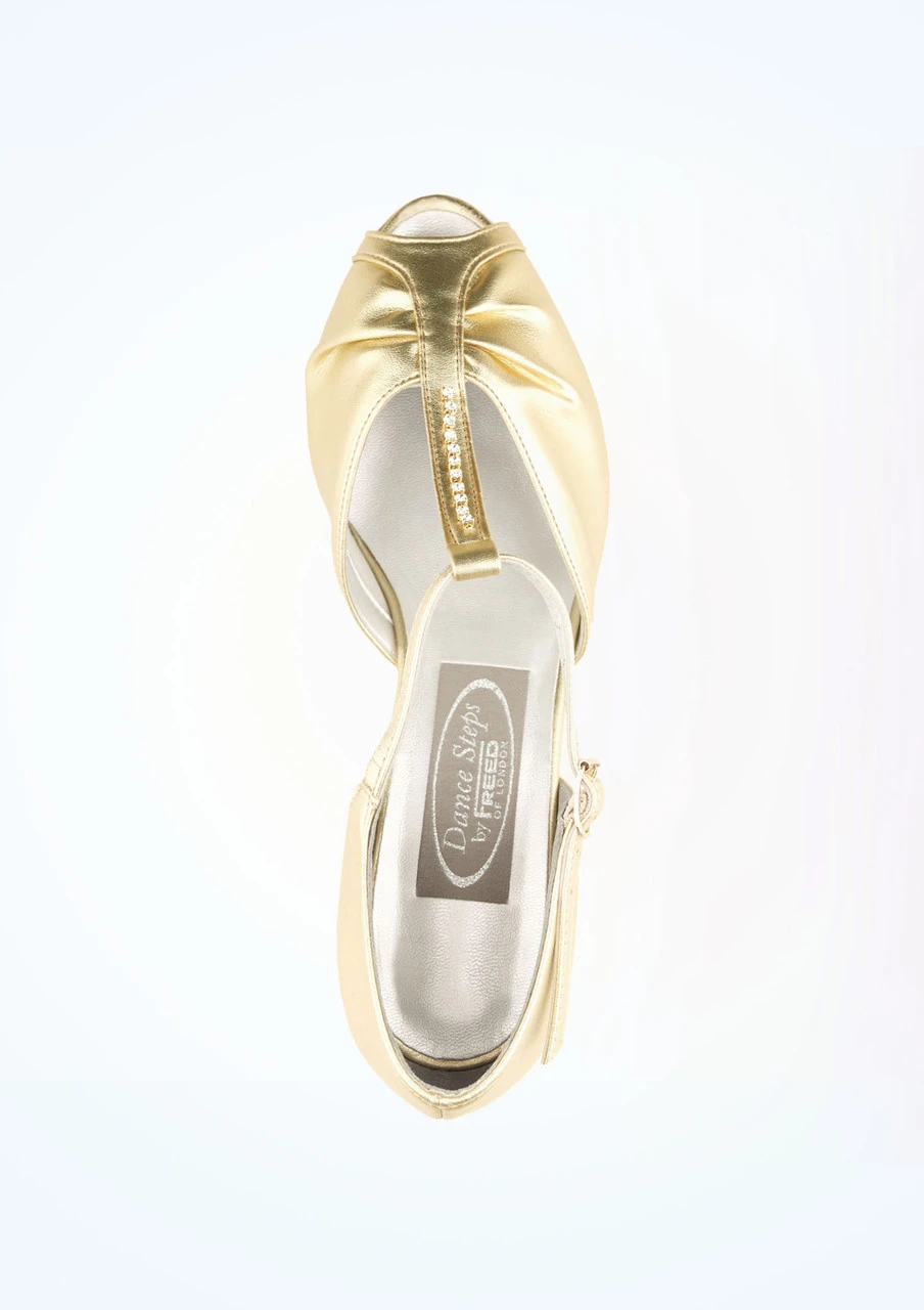 Dancesteps Topaz Ballroom & Latin Shoe 1.65" - Gold 4 Dancesteps Topaz Ballroom & Latin Shoe 1.65" - Gold - Image 2