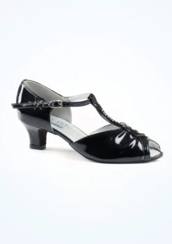 Dancesteps Topaz Patent Ballroom & Latin Shoe 1.65" - Black -Diaman Dance Wear Shop topaz dancesteps topaz patent ballroom latin shoe 1 65 black no1 T 22330.1694685330