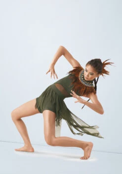 Weissman Jungle Book -Diaman Dance Wear Shop wn 10266 weissman jungle book green front 41966.1678886678