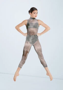 Weissman Unravel -Diaman Dance Wear Shop wn sm11206 weissman smokey mesh unitard green front 35024.1678891569