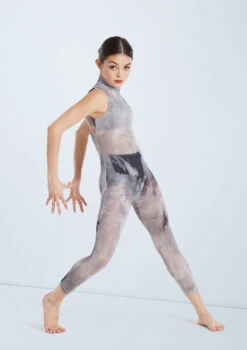 Weissman Unravel -Diaman Dance Wear Shop wn sm11206 weissman smokey mesh unitard grey front 58081.1678891569
