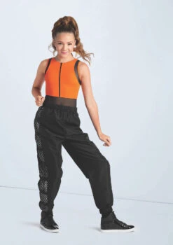 Weissman Fishnet Panel Joggers 5 Weissman Fishnet Panel Joggers -Diaman Dance Wear Shop wn15422 black 93 36662.1698823714