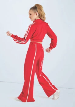 Weissman French Terry Pullover Jacket 12 Weissman French Terry Pullover Jacket -Diaman Dance Wear Shop wn15424 red 44 48126.1694694085