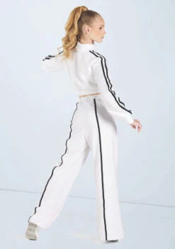 Weissman French Terry Pullover Jacket 14 Weissman French Terry Pullover Jacket -Diaman Dance Wear Shop wn15424 white 68 43379.1694694085