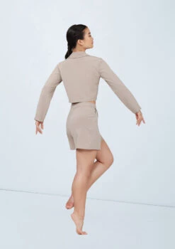 Weissman Cropped Suit Blazer 13 Weissman Cropped Suit Blazer -Diaman Dance Wear Shop wn15555 latte 150 22596.1694697936