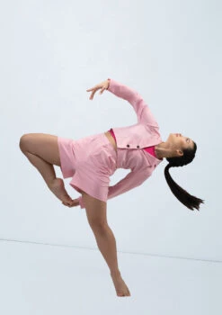 Weissman Cropped Suit Blazer 14 Weissman Cropped Suit Blazer -Diaman Dance Wear Shop wn15555 pink 151 48458.1694697937